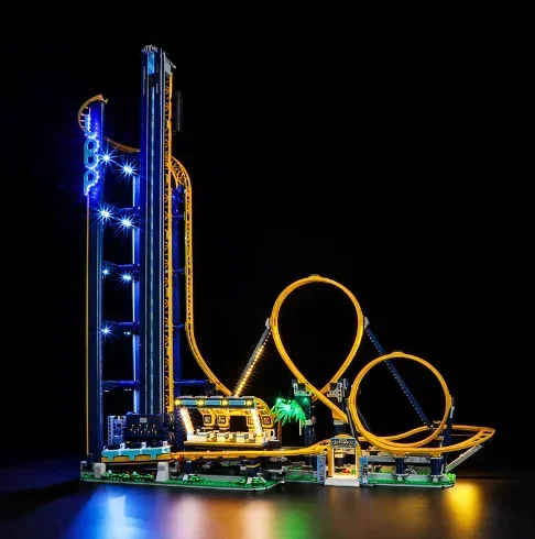 Loop Coaster Amusement Park Model Building Block 3756pcs For Children