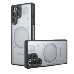 Custodia TPU Anti-Caduta con Bordo per ZTE Nubia RedMagic con Pulsante Integrato e Protezione Airbag