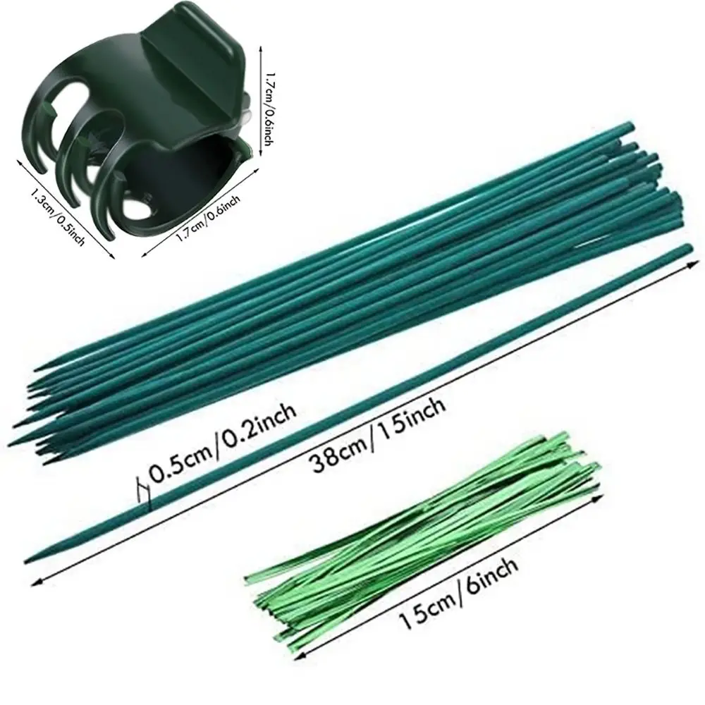 

Full Set Gardening Twist Ties Grow Upright Plant Stakes Orchid Clips Vine Clips Garden Clips