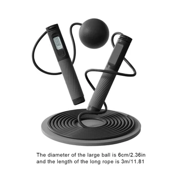 Cordless Jump Rope Non Slip Smart Ball Jump Rope Portable Digital Fitness Jump Rope Multifunction for Indoor Outdoor 6