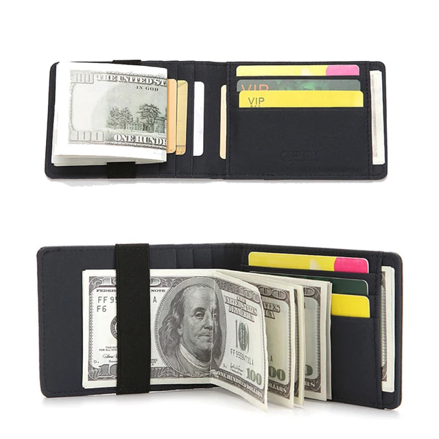 Men Credit Card Holder Minimalist Rfid Blocking Wallet Card Holder Slim Wallet Rfid Blocking Men Secure Faux Leather Bag Wallets 5