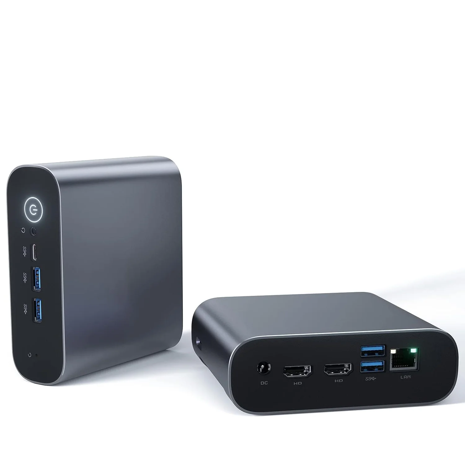 מחשב מיני AM21 Intel Celeron N5095 8GB DDR4 128GB SSD WiFi 5 BT5 2.5GBps LAN Windows 11 מחשב שולחני למשחקים מתכת אלומיניום