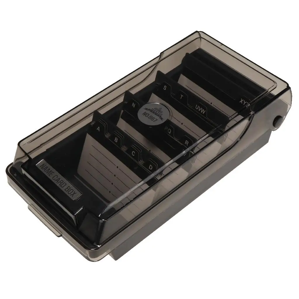 Business Card Holder, Organizer with Dividers & Index Tabs (500 Cards), Great Desktop File Holder Organizer