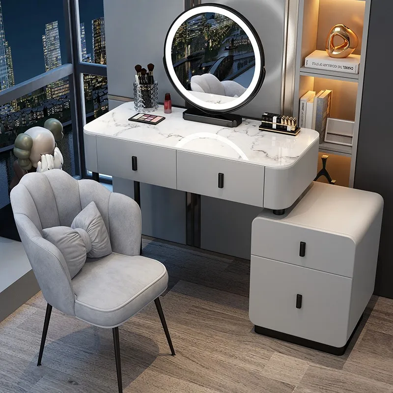 

Nordic Bedroom Vanity Table Simplicity Italian Salon Vanity Table Set Design Storage Drawers Mesa Tocador Luxury Furniture