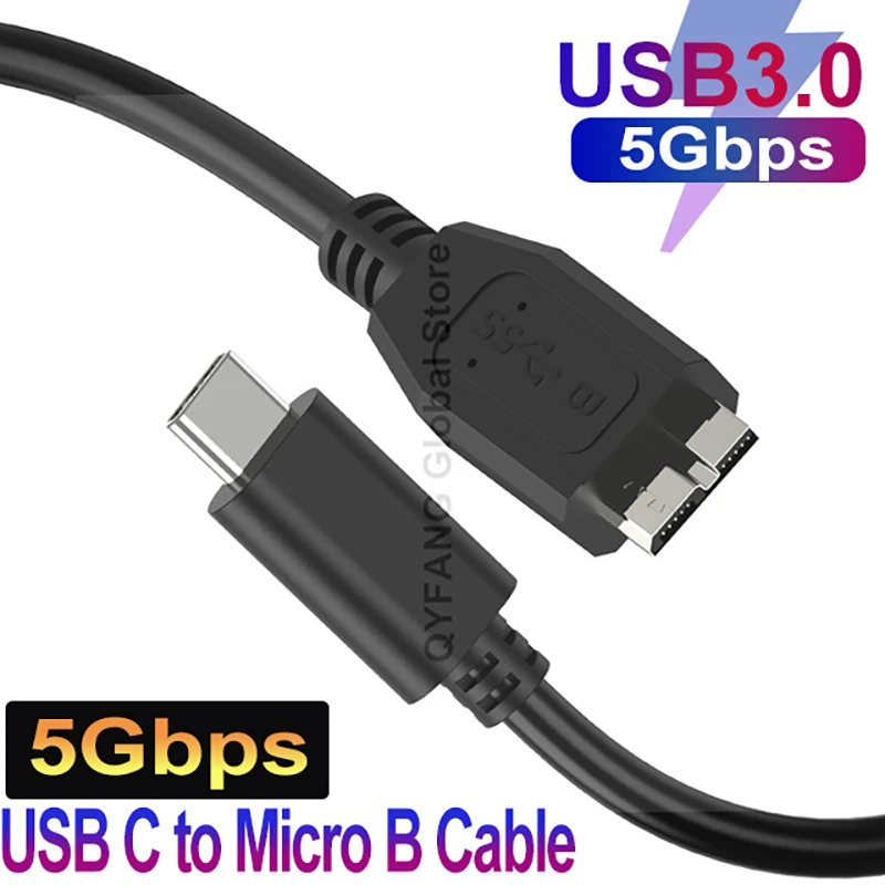 Создание кабеля USB C кабель для жесткого диска 10 Гбит/с скорость передачи данных USB C к Micro B Штекерный кабель совместимый с iPhone 15 Plus15 Pro