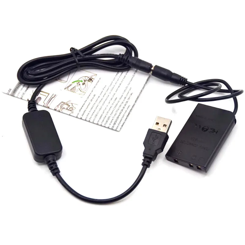 Vitesun USB Cable Power Adapter+ EP-62A DC Coupler EN-EL5 Dummy Battery for Nikon Coolpix S10 P80 P90 P100 P500 P510 P5000 P5100