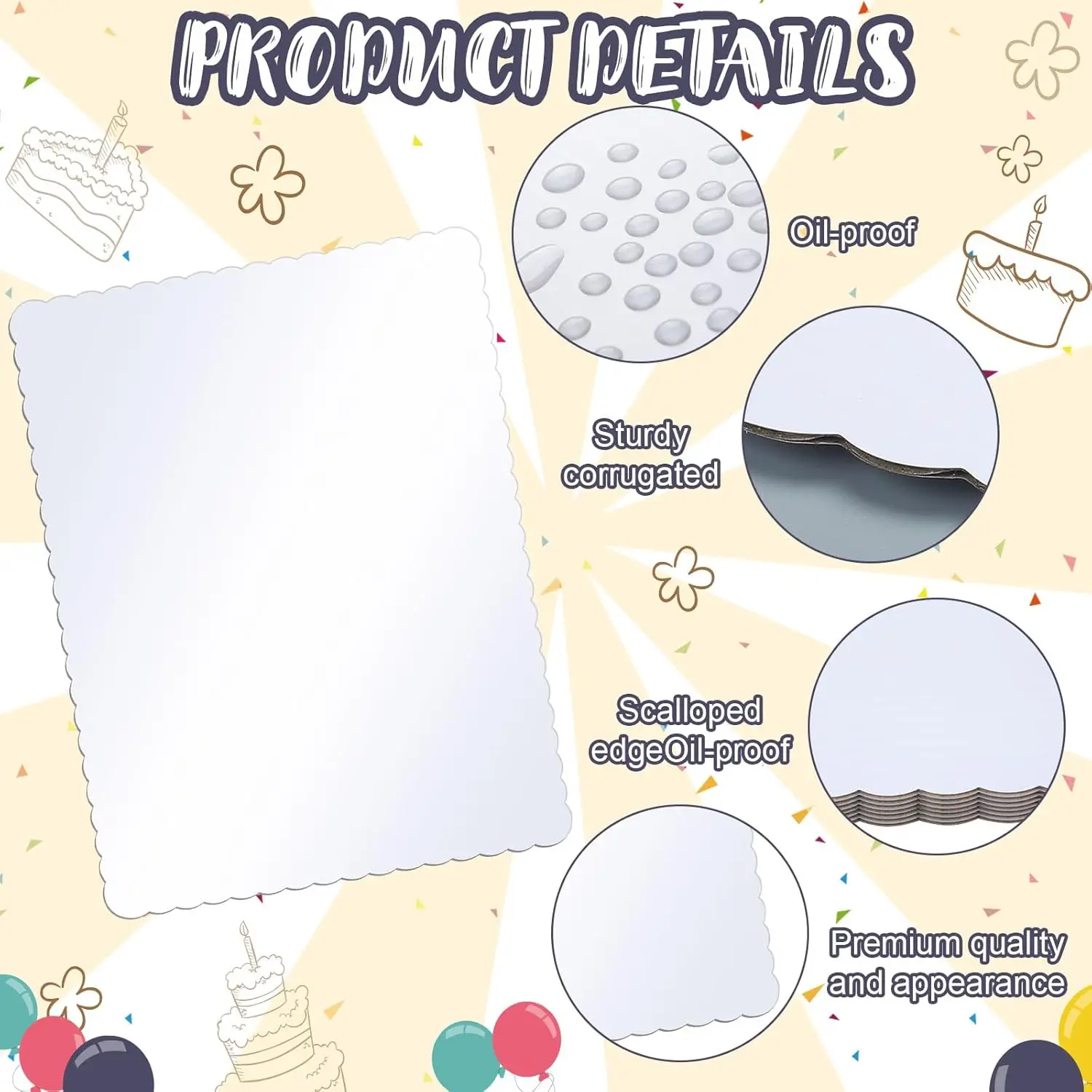 Why 112+ Bakeries Switched: Rectangle Cake Boards 10×14 Inch Save 250% ROI – Disposable... - SKU RCB01222 - UGI Packaging