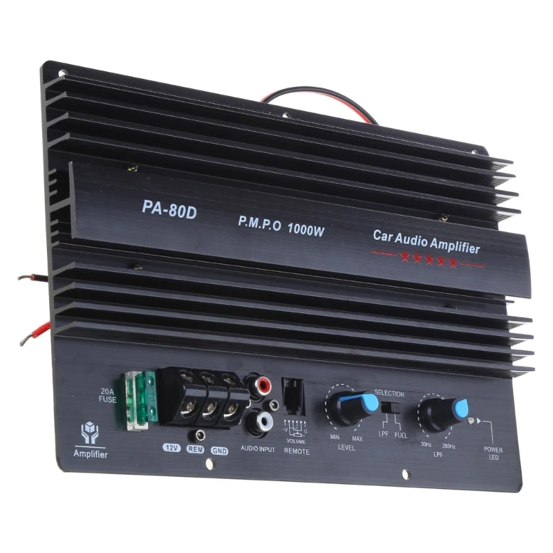 090E 12V Universal 1000W Mono amplificador potencia para Radio coche potentes subwoofers Amp