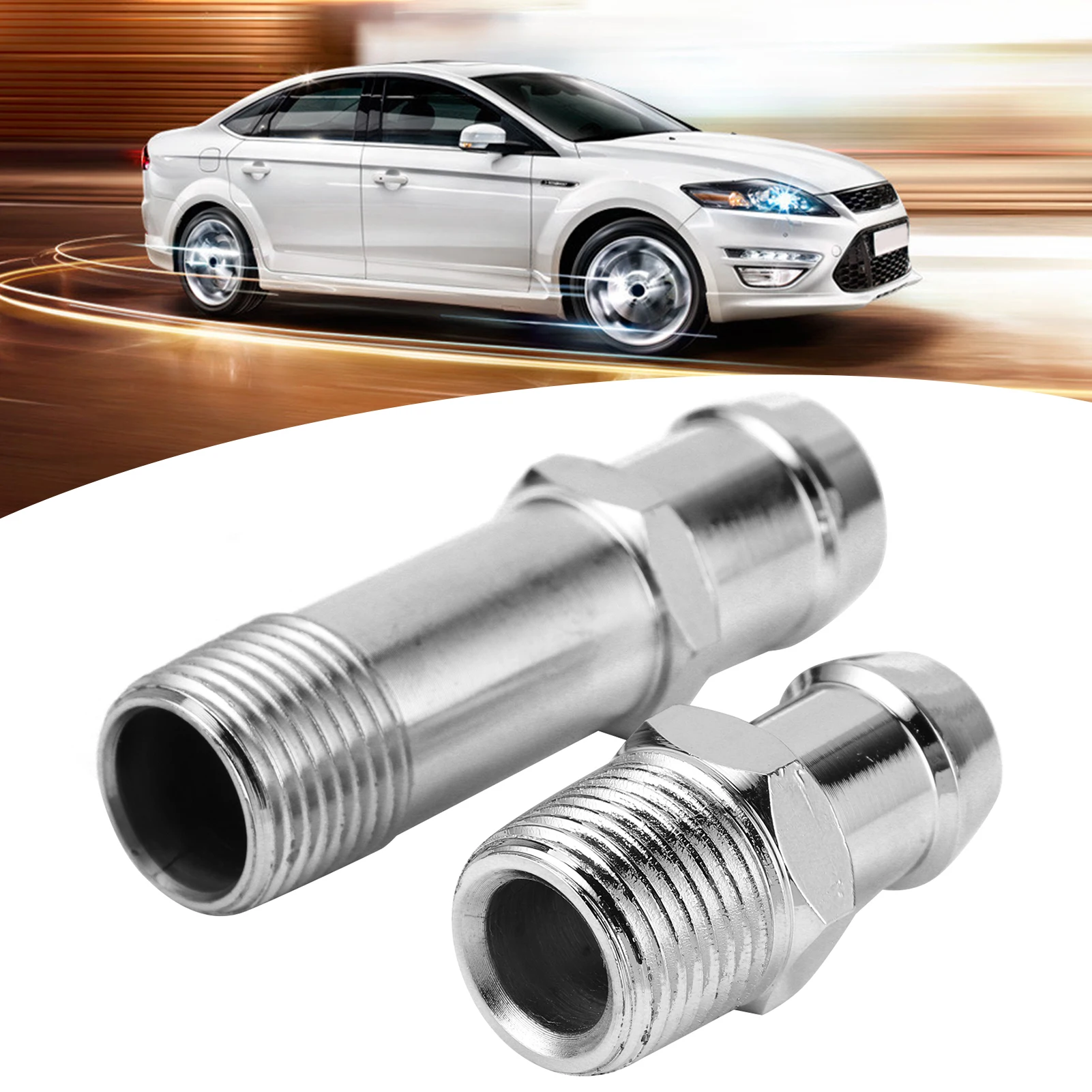 New 2Pcs Heater Hose Fittings Connector for 3/4in 5/8in Intake Auto Car Accessory Heater Hose Fitting Adapter