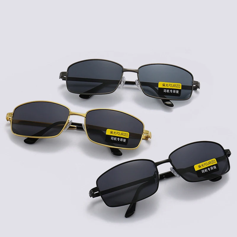 

Rectangle Small Frame Men Polarized Sunglasses Classic Simple Square Frame Alloy Polaroid UV400 Sun Glasses Fashion Male Eyewear