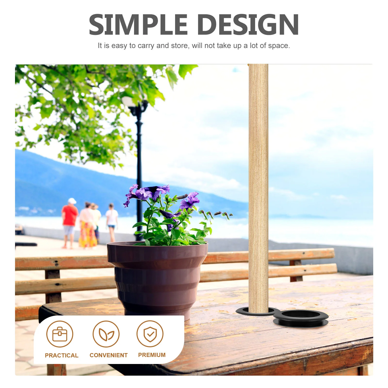 Рисунок 3 - Набор колец с отверстиями для зонта