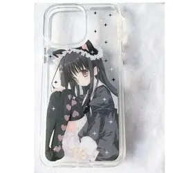 Cartoon Girl Warrior Phone Case - Creative Protective Cover - iPhone 14 Plus (1)