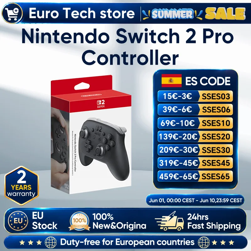 Nintendo Switch 2 Pro Controller Wireless New Add GL/GR Back Buttons Optimized Button Layout Precise Gaming Controller for NS2