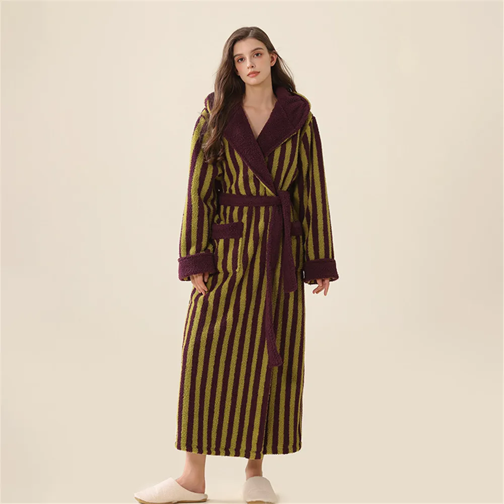 women purple green
