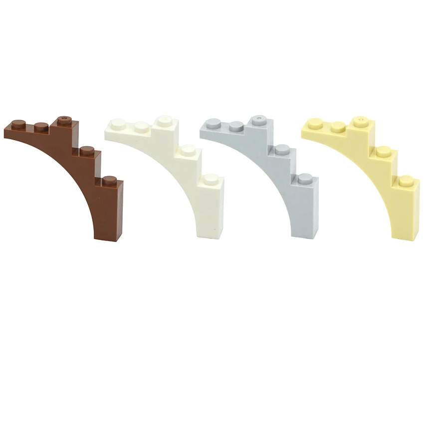MOC Building Blocks Arch 1x5x4 Curved Brick Technical Changeover Catch Compatible with 2339 14395 76768 Educational DIY Toys