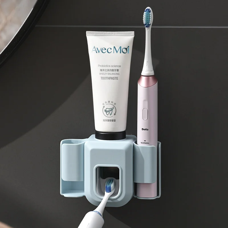 Electric Toothbrush Holder Double Hole Wall Toothbrush Organizer Stand Brush Holder Bathroom Accessories
