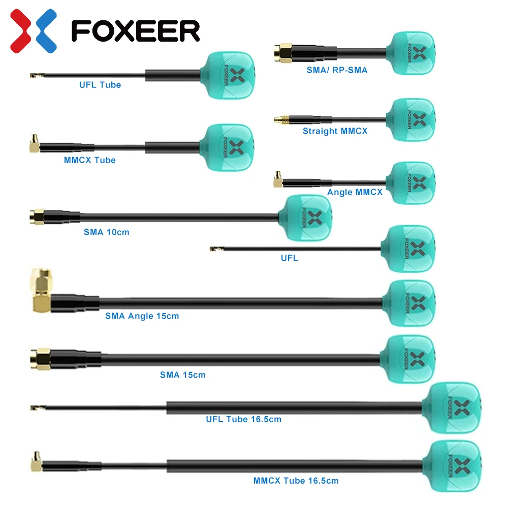 Antenne FPV UFL MMCX SMA RHCP LHCP 95/165mm pour Drone