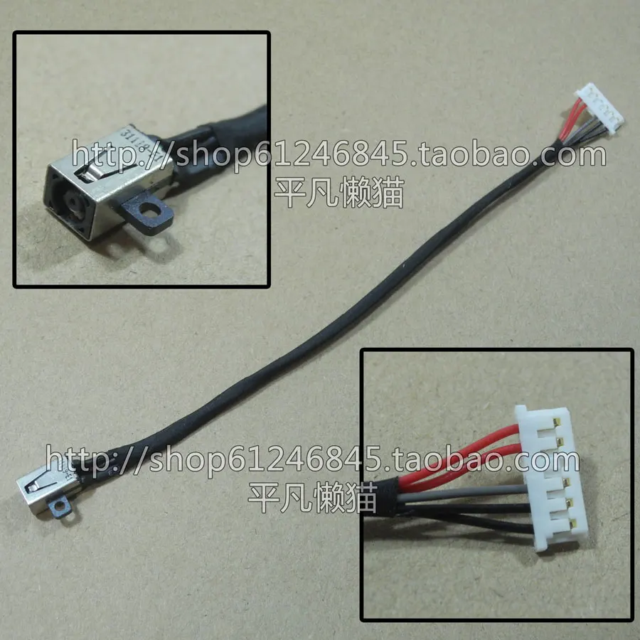 

DC Power Jack with cable For Dell Inspiron 3567 3459 Vostro 3565 P63F P47F laptop DC-IN Flex Cable