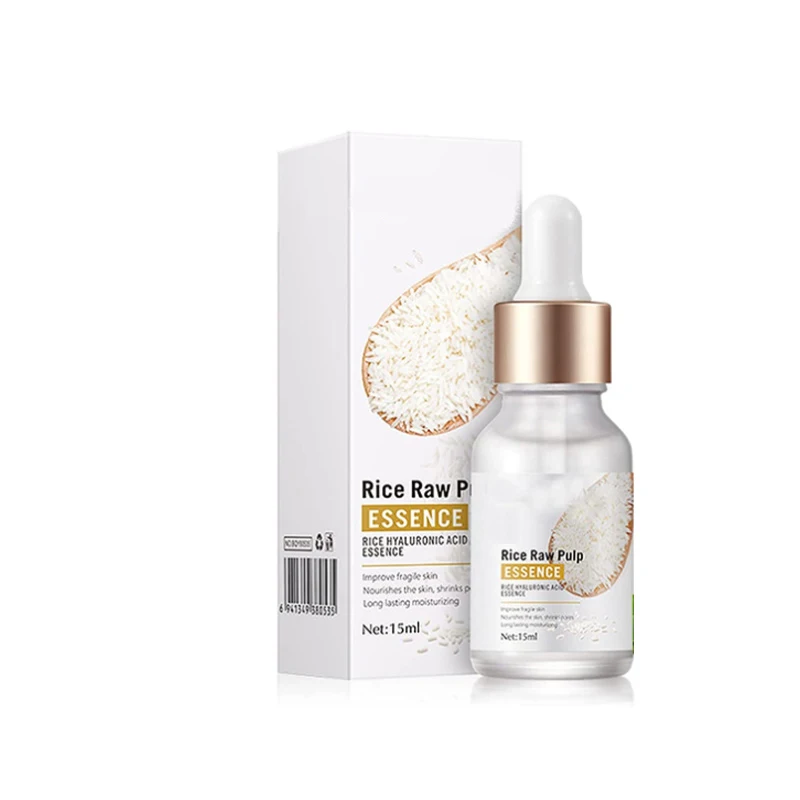 

15ml White Rice Serum Brightening Moisturizing Essence Anti Aging Wrinkle Face Skin Care Whitening Nourishing Facial Care Beauty