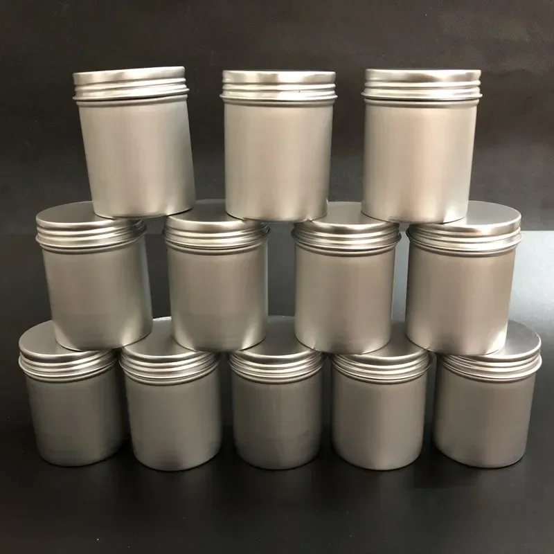 Aluminum Storage Spices Case Coffee Candy Tea Storage Jars Set 3 Sizes&4 Sets Round Metal Lip Balm Tins Jars For Spices storage box,storage jar,storage can,herb storage container,storage sets,medicine storage container,honey storage container