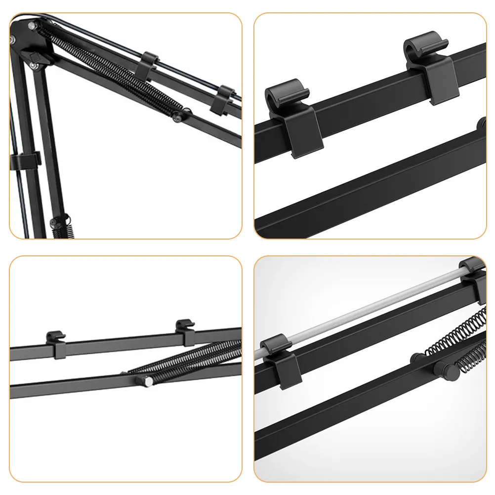 20개 스마트폰, 태블릿, 마이크 암용 레이지 서포트 라인 클립, 조절 가능한 케이블 정리기, 사무실 책상 정리용