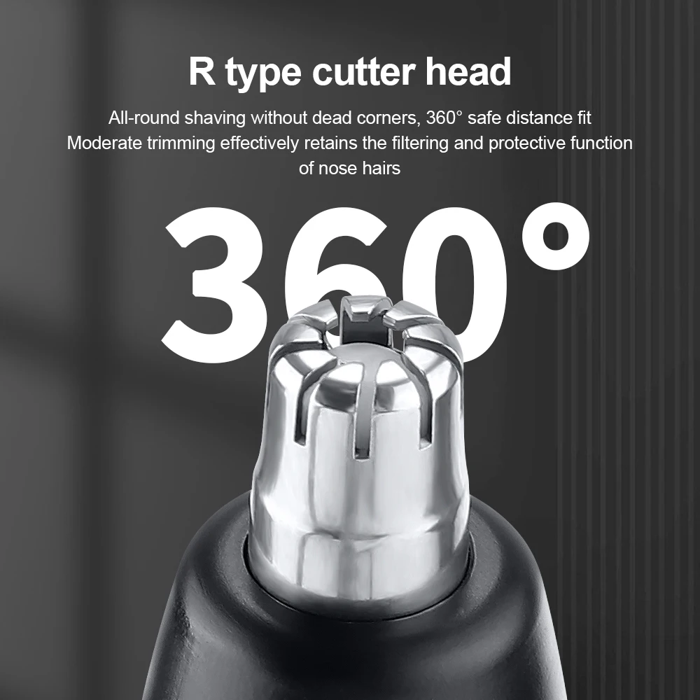 Electric Nose Hair Clipper Automatic Shaving Hair Trimmer Face Hair Cleaning Unisex Professional Washable Safe Trimmer