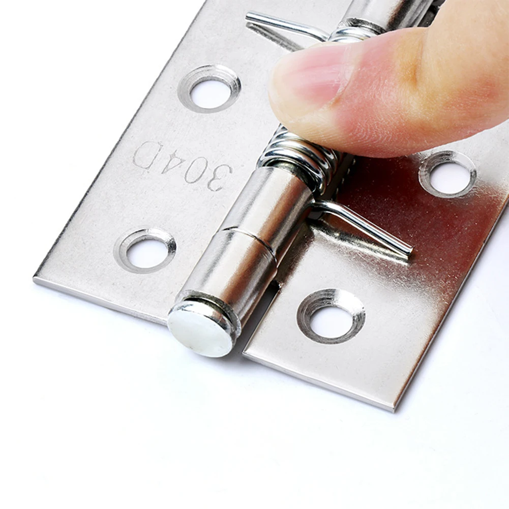 Spring Hinges Self Closing Door Internal Hinge Cabinet Door Closer Automatic Return Hinge 2x stainless steel hinges door hinges