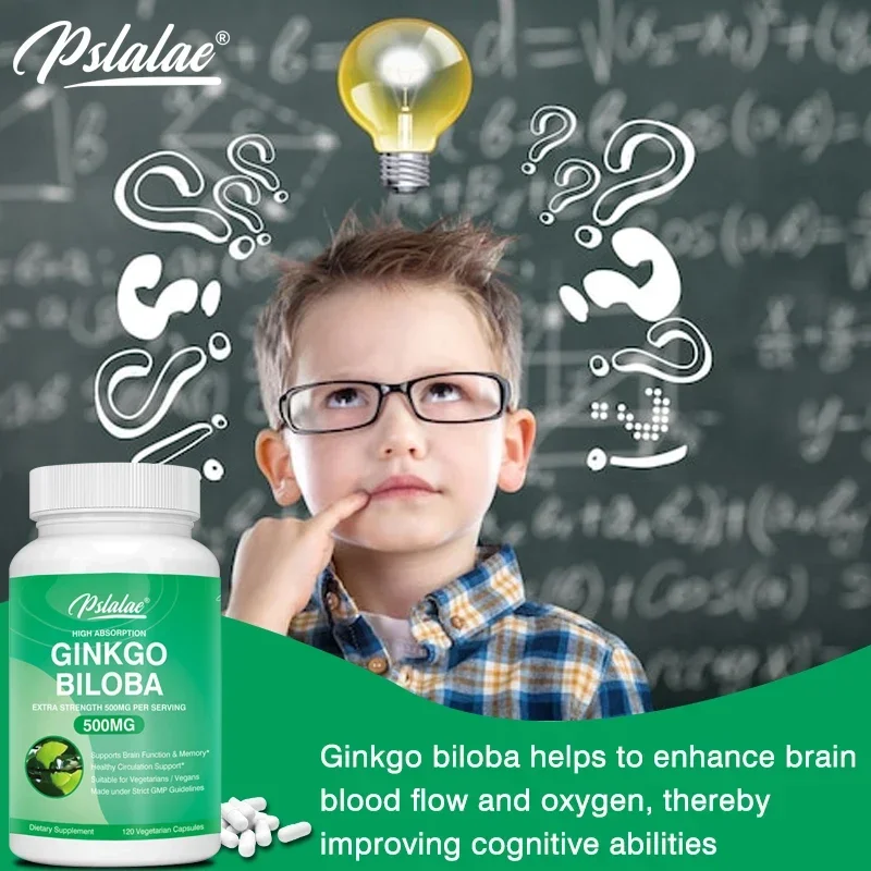 Ginkgo 500 Mg Extra Strength 500 Mg Per Serving-Supports Brain Function and Memory Support Non-GMO