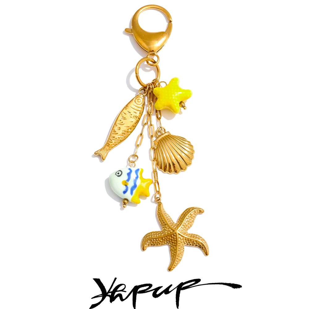 Yhpup Ceramic Jewelry Car Key Accessories