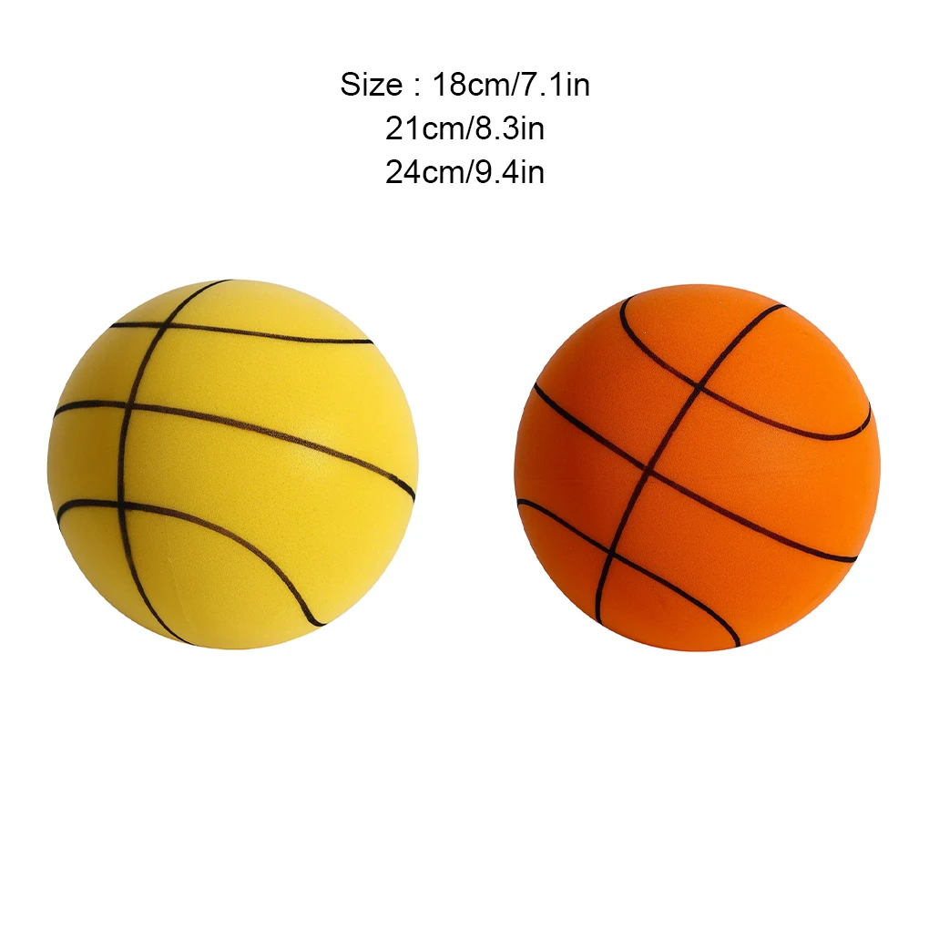 Silent Basketball For Indoor Training Noise-absorbent And Safe High Resilience PU Indoor And Outdoor