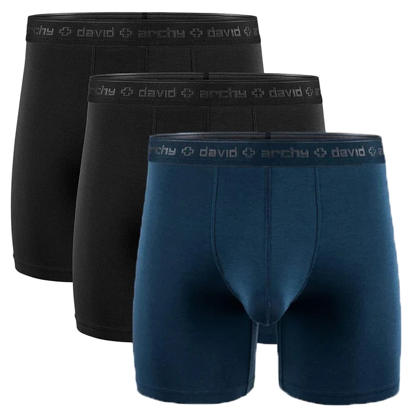 DAVID ARCHY Stretch Satijnen Boxers voor Mannen Zijdegevoel Boxershorts DAVID ARCHY Stretch Satijnen Boxers voor Mannen Zijdegevoel Boxershorts