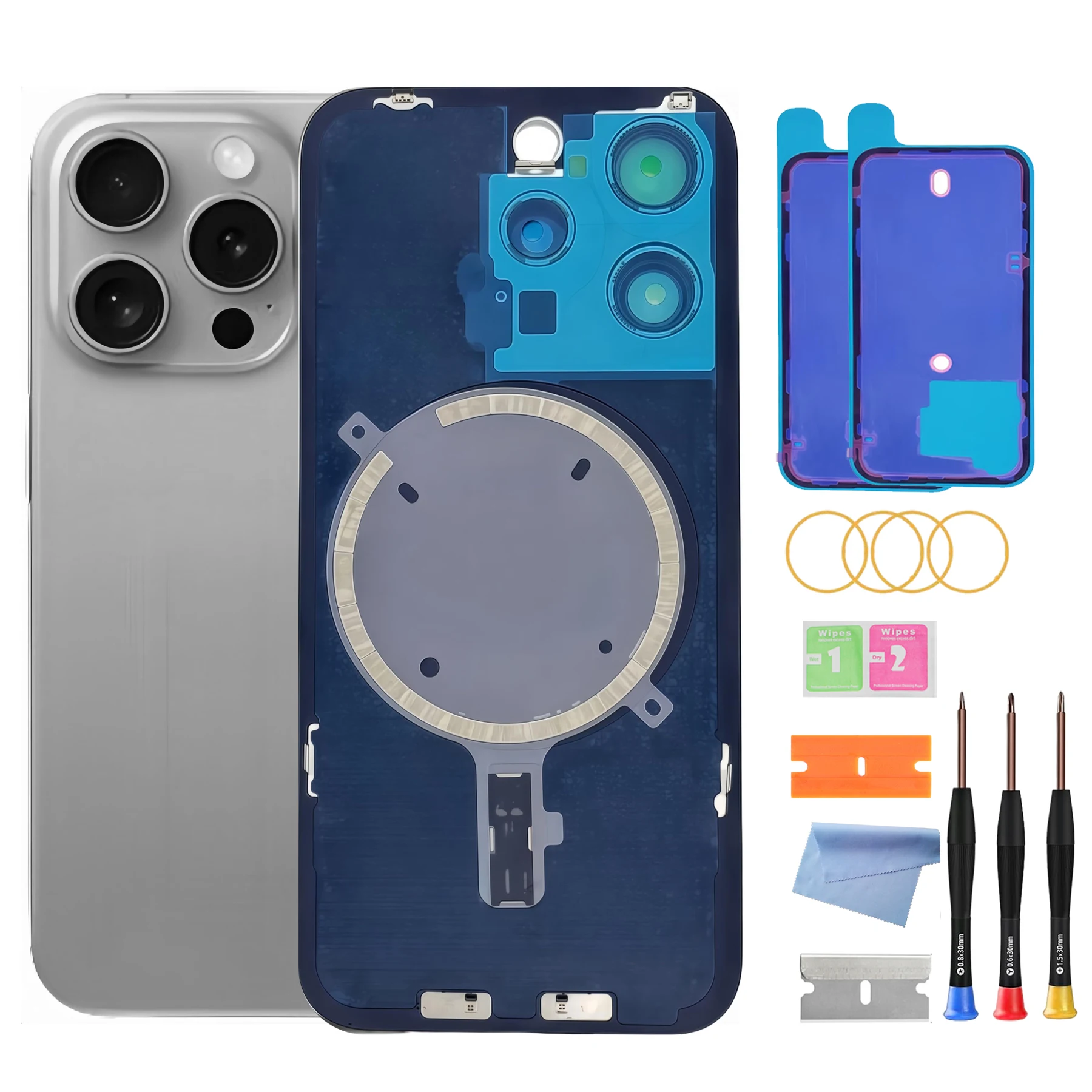 Gruppo Vetro Posteriore Smontato Per IPhone 15 15Plus 15Pro - Foto 8