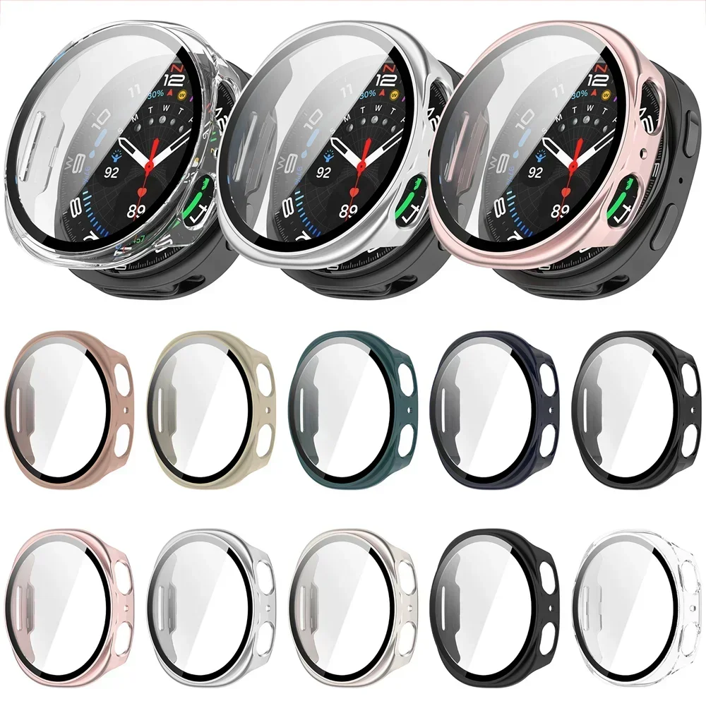Hüllen für Samsung Galaxy Watch 8 44 mm 40 mm PC-Abdeckung Stoßstange Displayschutzfolie gehärtetes Glas + Film Galaxy Watch 8 Zubehör – Detail 2