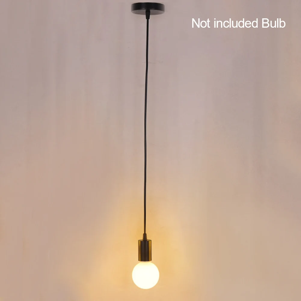 Portalampada A Sospensione E27 In Metallo - Cavo 100cm Per Illuminazione Casa E Ufficio - Foto 8