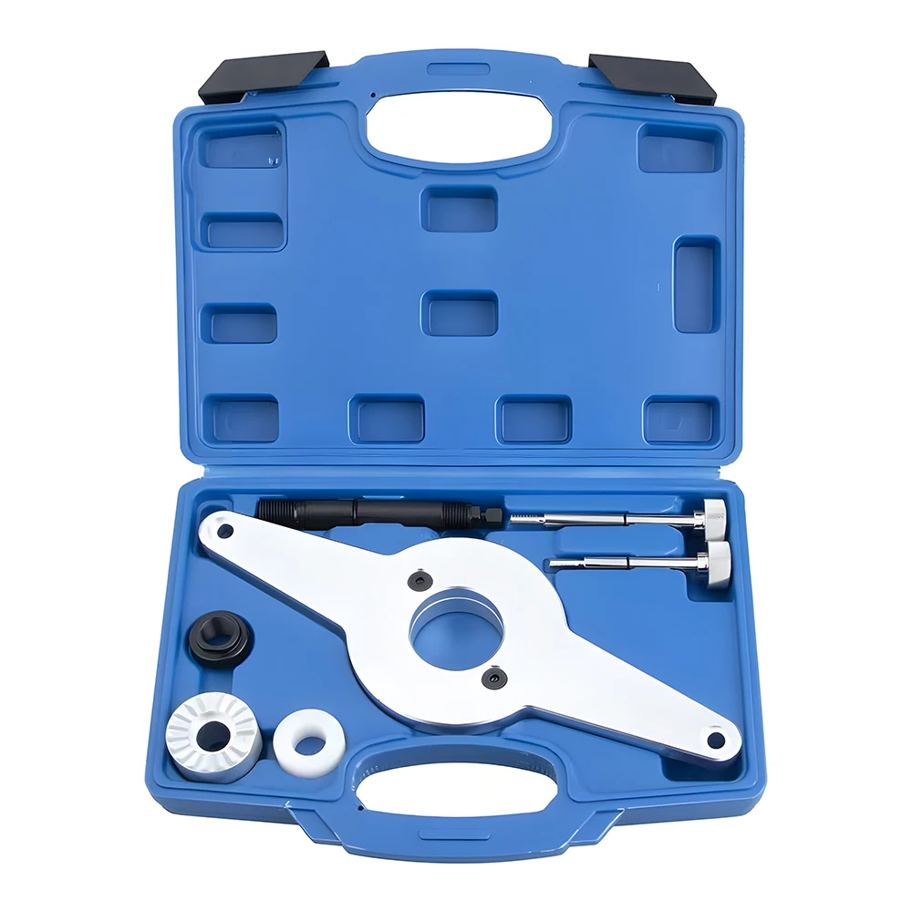 Podofo T10531 Motorkurbelwellen-Riemenscheiben-Demontagewerkzeug Vibrationsdämpfer-Set für Audi Seat – Detail 6