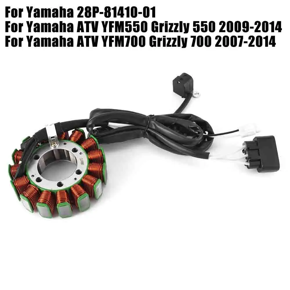 Bobina Statore Moto Per Yamaha Atv Yfm550 Grizzly 550 Yfm700 Grizzly 700 2007-2014 Muslimate