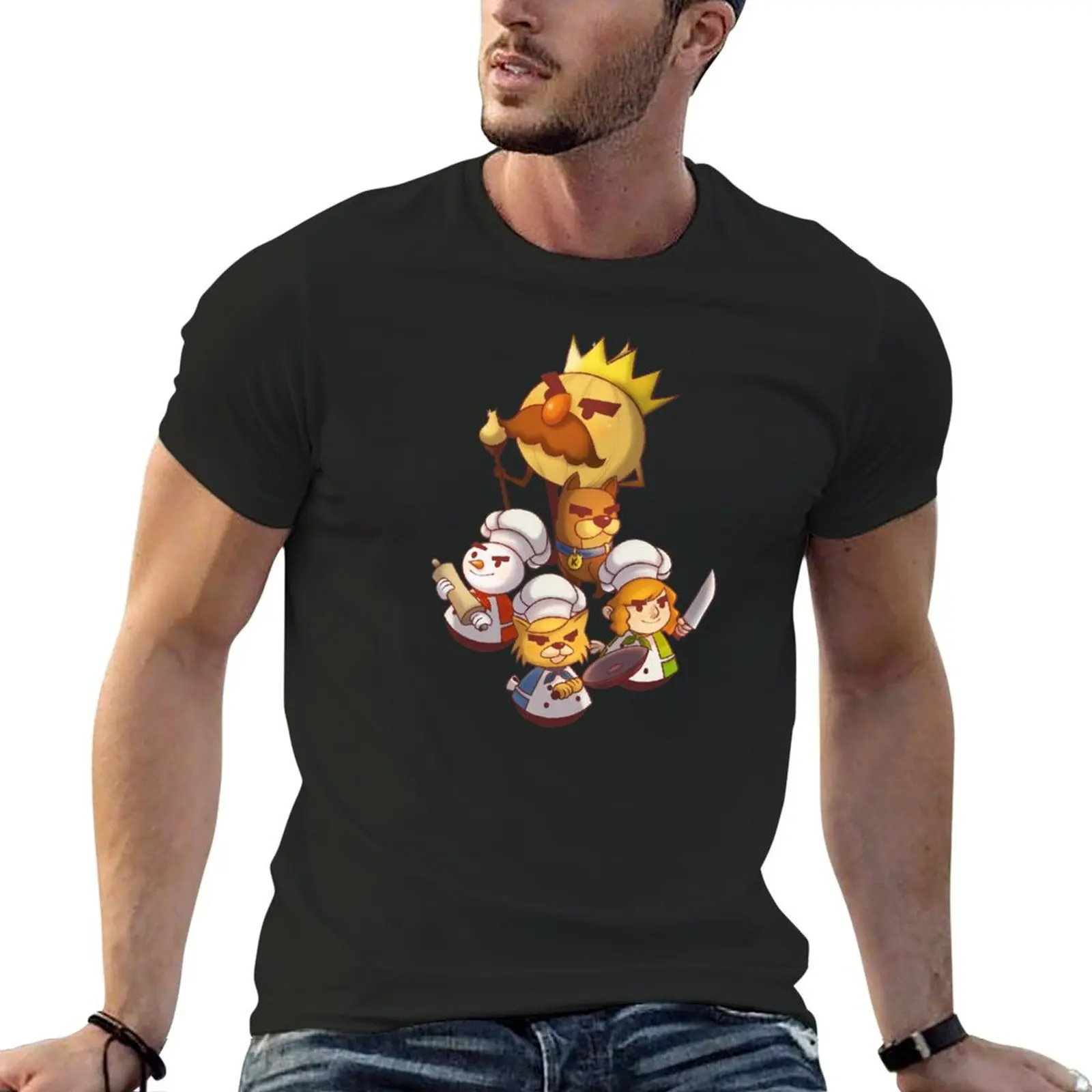 

Overcooked For Fans T-shirt customizeds aesthetic clothes mens vintage t shirts