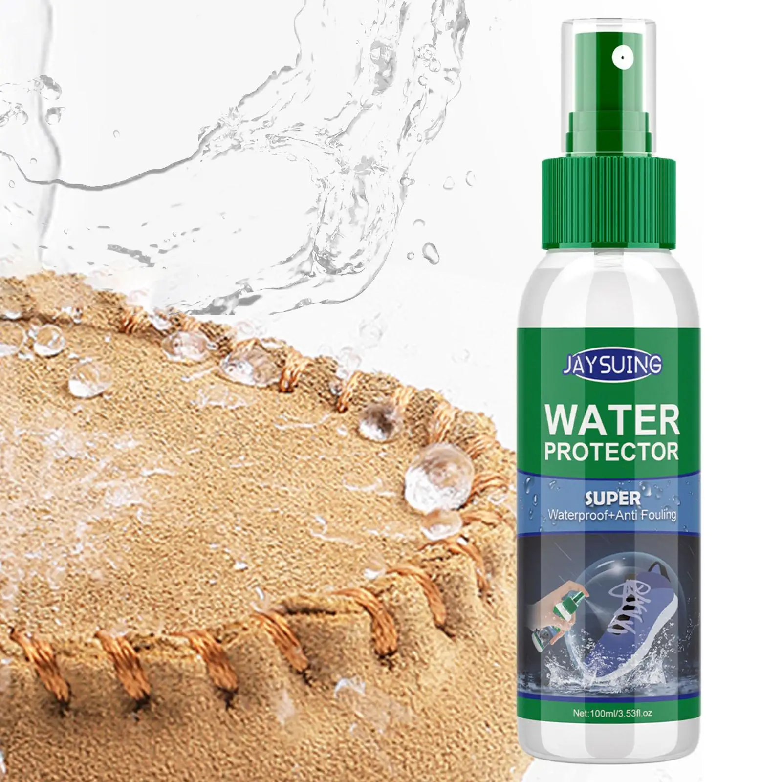 Shoe Protector Spray Hydrophobic Coating Waterproofing Spray Easy to Use Waterproof for Suede Leather Sneaker Fabric Canvas