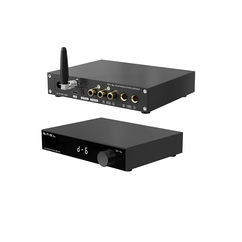 Smsl D-6 D6デスクトップハイファイusbデコーダデュアルAK4493S dac 