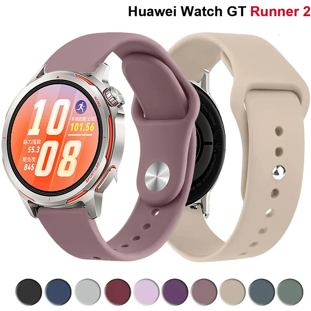 Silicone Sports Watch Band - 20mm/22mm Adjustable Strap Bracelet