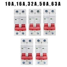 

2P DC 1000V 10A/16A/32A/50A/63A Photovoltaic MCB IP20 Solar Mini Circuit Breaker For Solar Energy Small Power Generation System