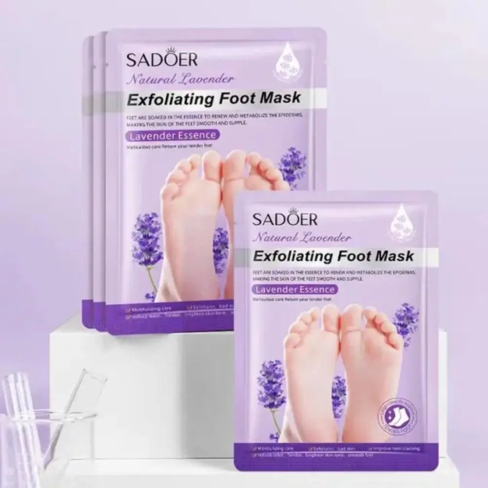 Foot Peel Mask 1 Pair Exfoliating Feet Mask Exfoliating Foot Peel Mask Socks Pedicure Peeling Dead Skin Remover Feet Peel Moisturizing