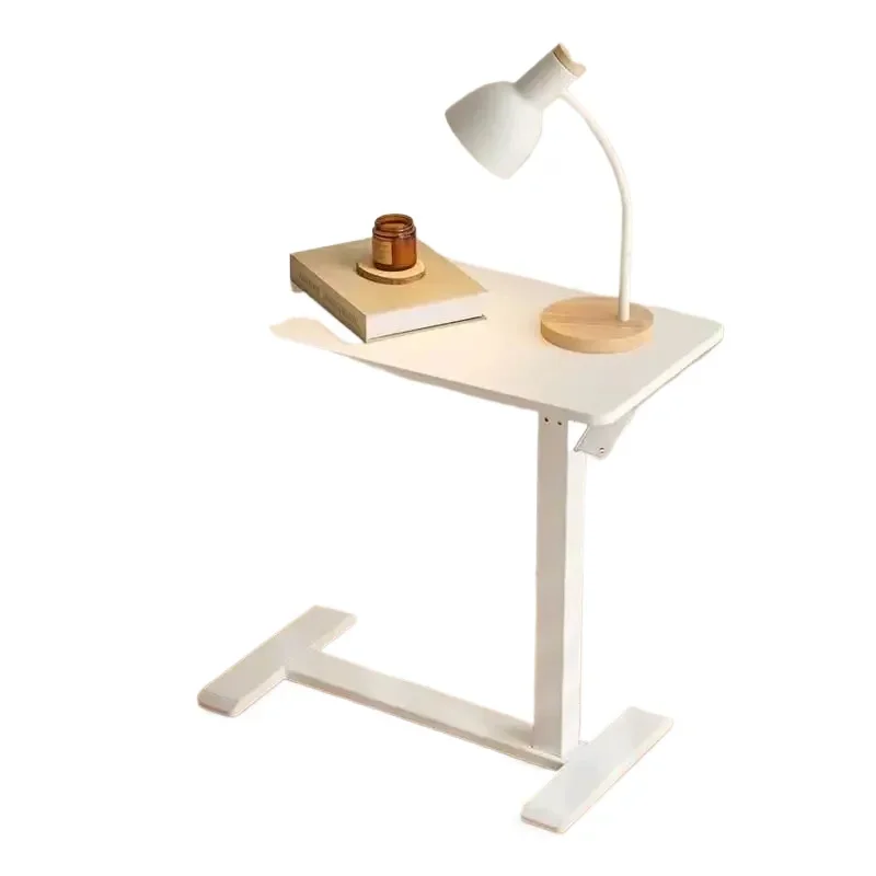 Overbed Bedside Sofa Table Adjustable Height Mobile Desk Hidden Wheels Laptop Stand Living Room Standing Table Practical Room