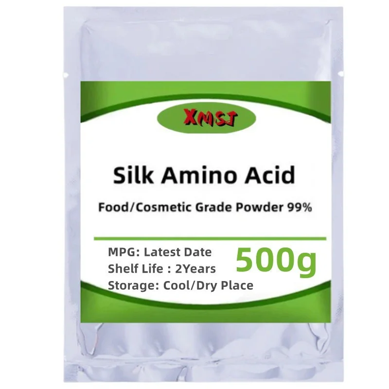 Organic Silk Amino Acid Powder Food/cosmetic Grade, Skin Whitening, Anti Aging, Anti Wrinkle, 50g-1000g