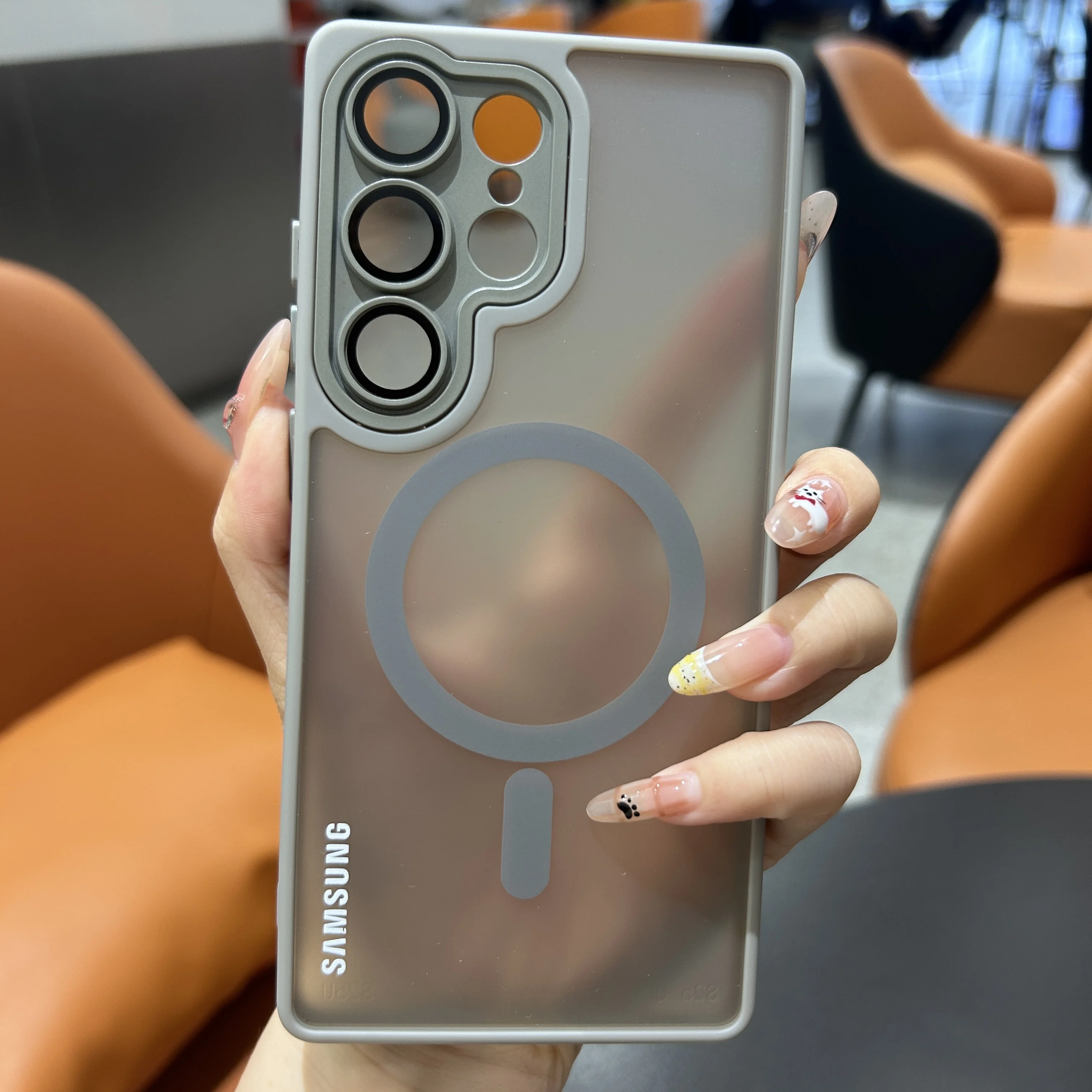Translucent Magnetic Frosted Case with Lens Protection