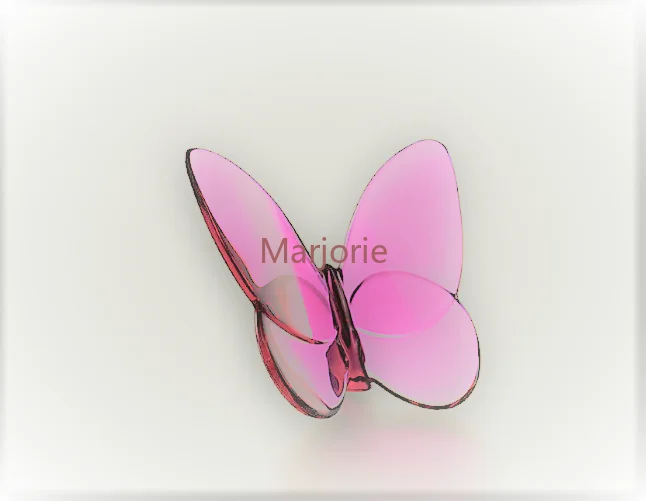 2021 Butterfly Wings Fluttering Glass Crystal Papillon Lucky Butterfly Glints Vibrantly with Bright Color Ornaments Home Decore 