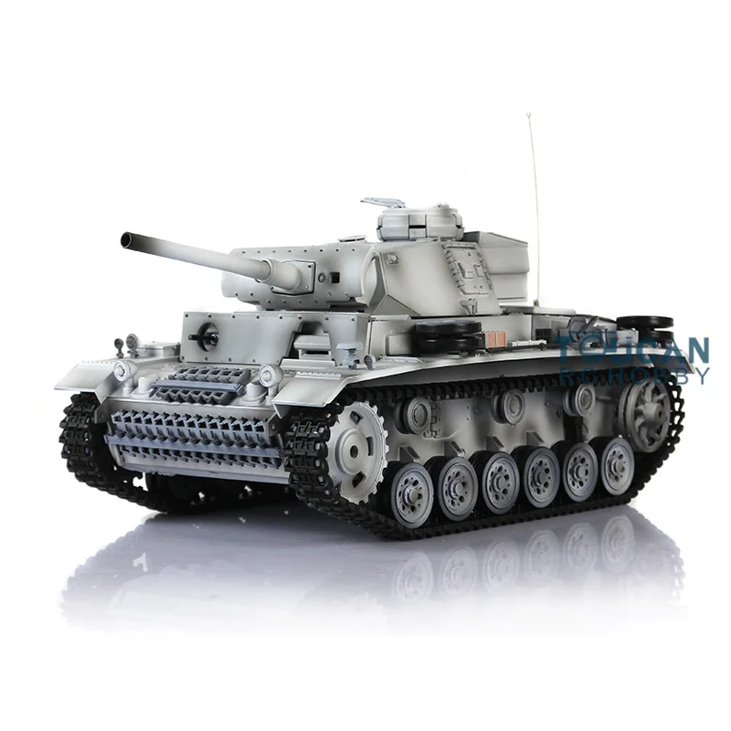 HENG LONG 1/16 Snow 7.0 Plastic German Panzer III L RTR Radio Controlled Tank 3848 360° Turret Remoted Panzer TH17348-SMT4 4