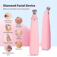Portable Diamond Microdermabrasion Machine Facial Peeling Device Exfoliation Vacuum Blackhead Remover With 4 Diamond Peeling Tip 2