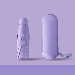 Compact and Durable Auto Open-Close Travel Umbrella (1pc purple)