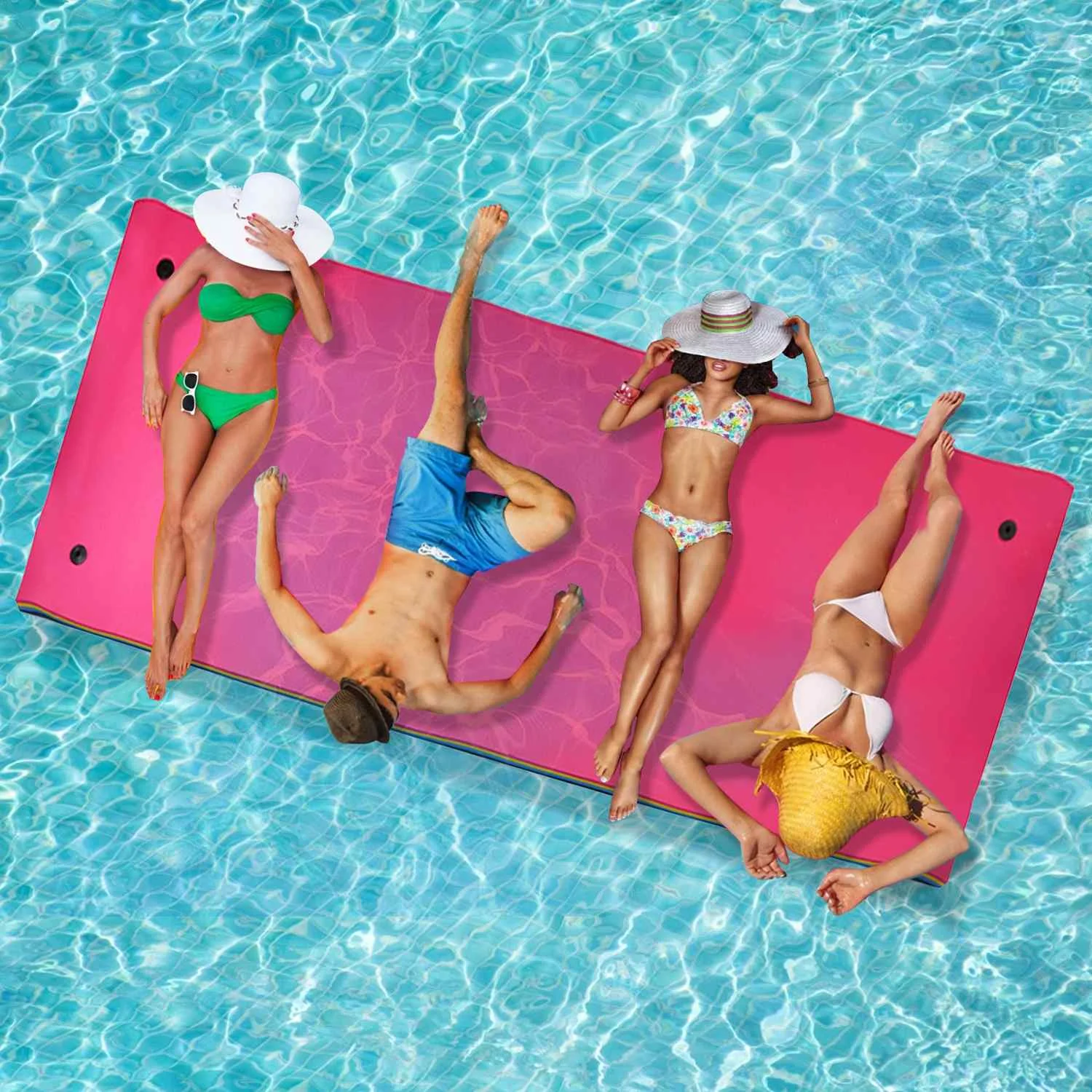 

390CM*146CM Floating Pad Summer New Large Outdoor Tear-Resistant XPE Foam Swimming Pool Water Blanket Float Mat Bed